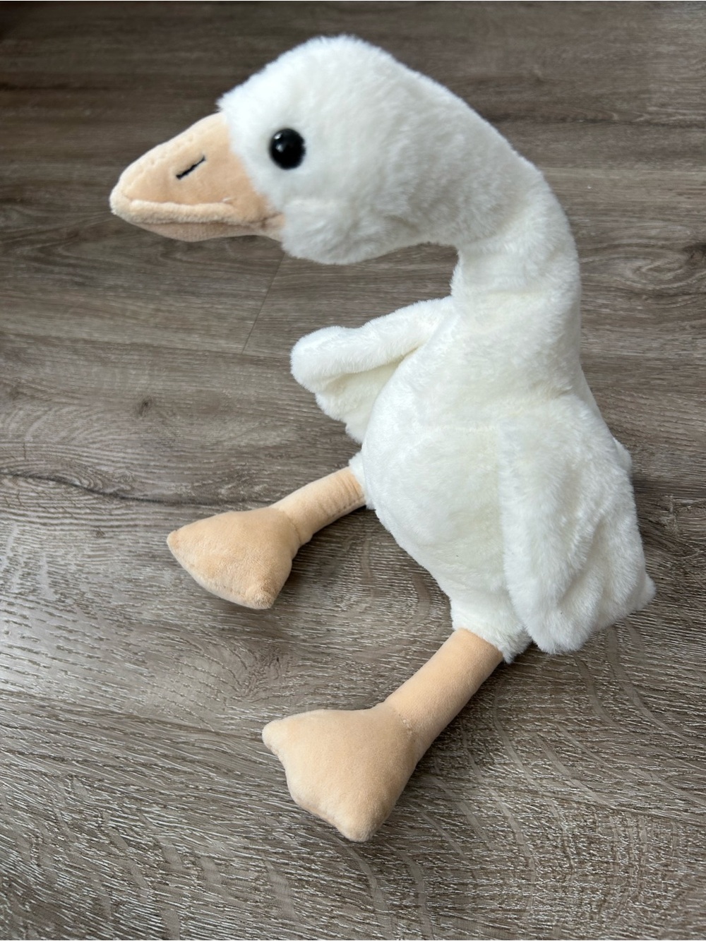 White Plush Goose Stuffed Animal - Soft Kids Toy
